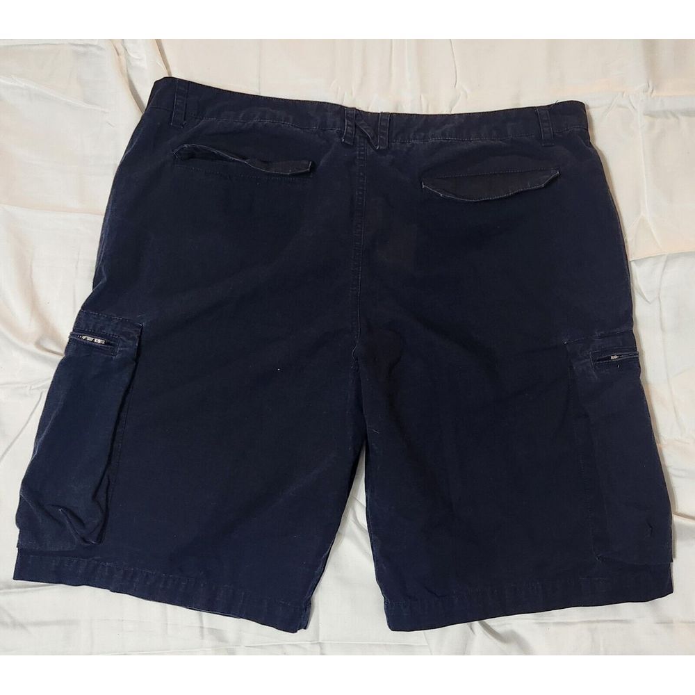Nike Cargo Shorts Mens 38 Navy Multi Pockets Cotton Canvas - Picture 2 of 9